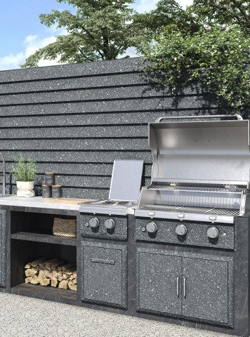 Spray granite application