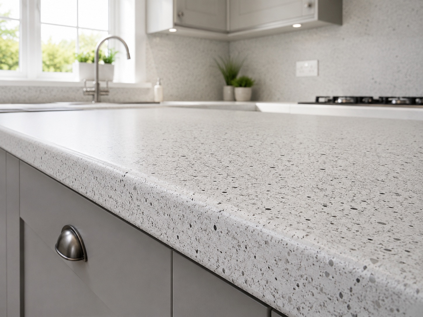 Spray granite countertop transformation