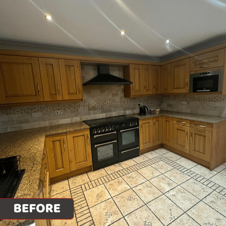 Before - kitchen respray
