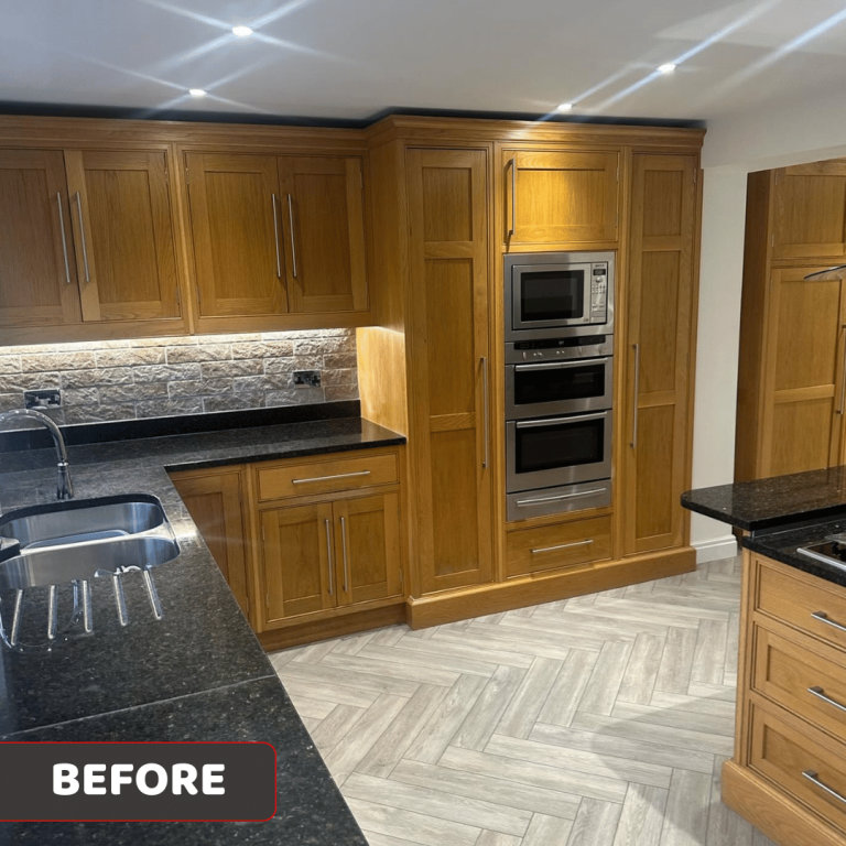 Before kitchen respraying