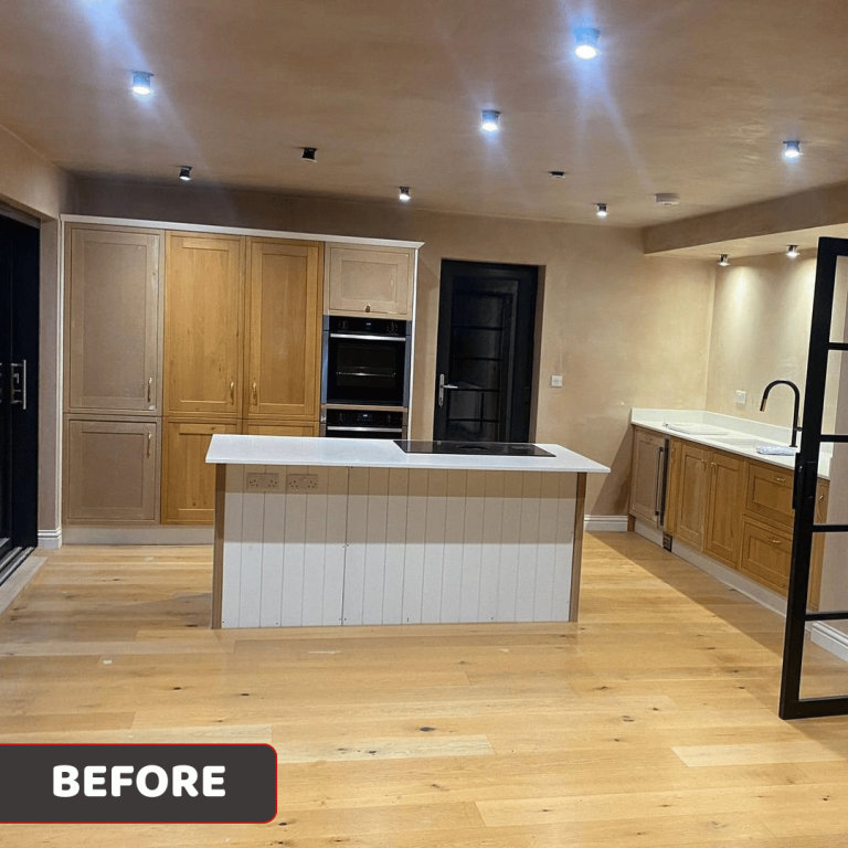 Before kitchen respraying