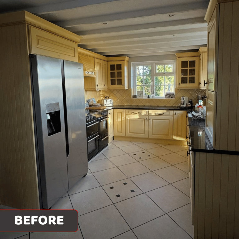 Before kitchen respraying