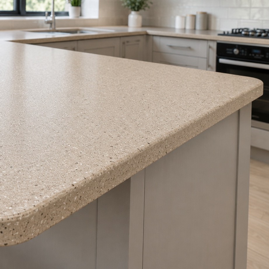 Spray granite worktops