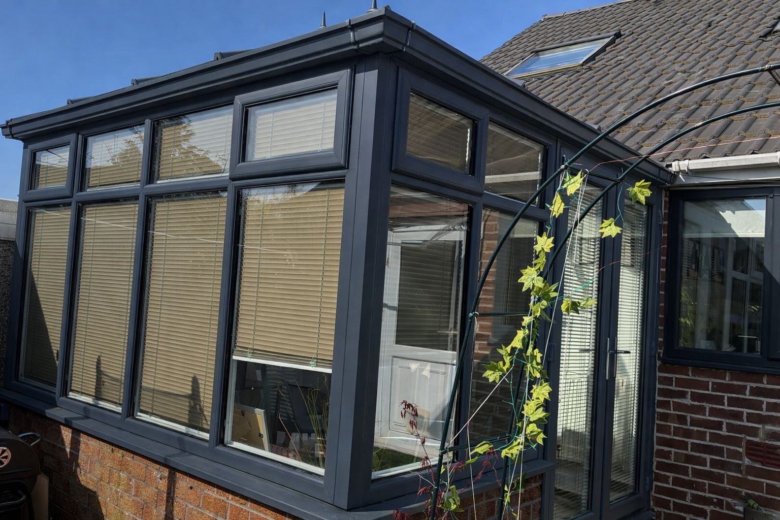 After UPVC spraying – smooth factory-quality finish
