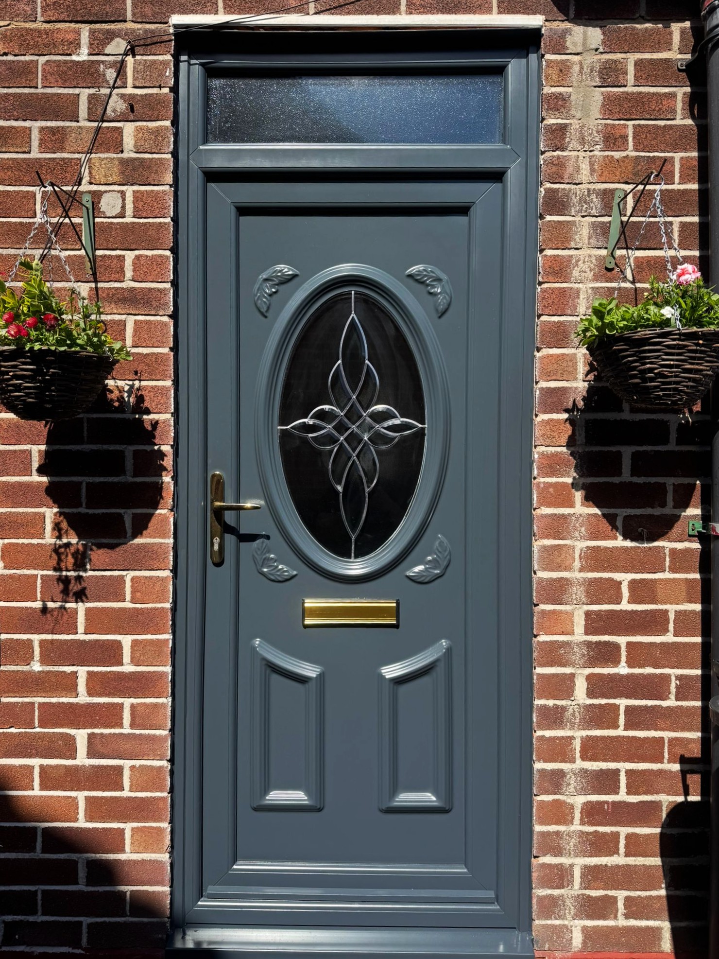 Sprayed UPVC front door